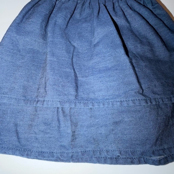 Westport Plus Size 14 W Blue Dress with Ivory Floral Embroidered Detail - Picture 6 of 8